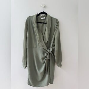 ASOS Olive Green Wrap Dress